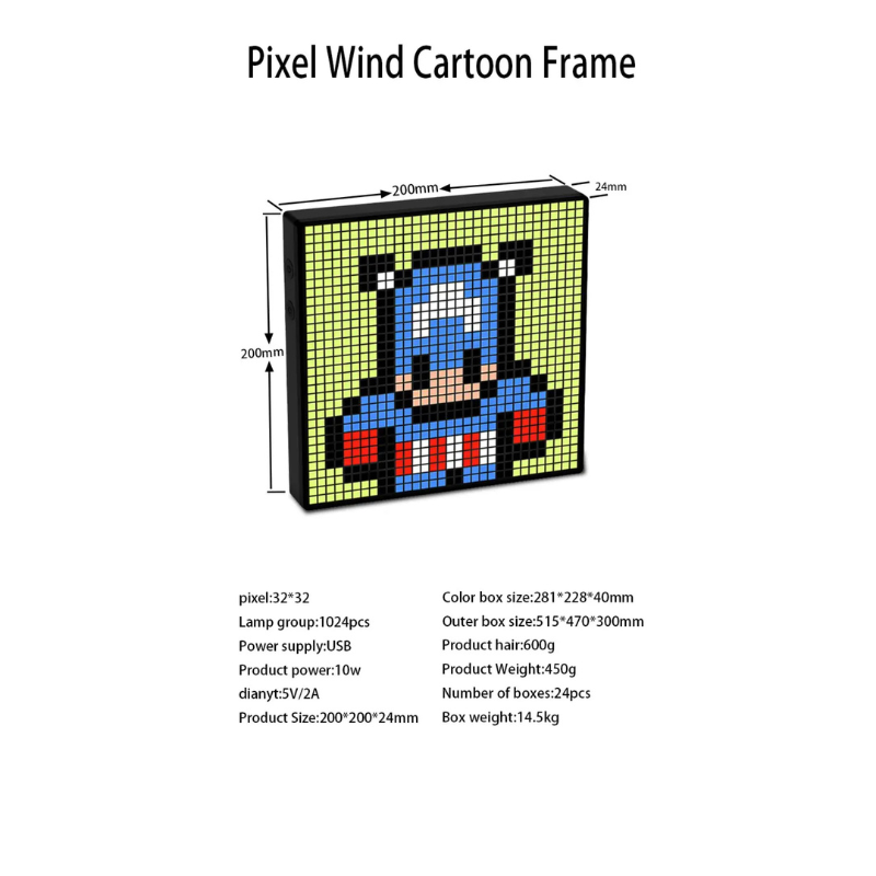 iDotMatrix Pixel Display 32 × 32