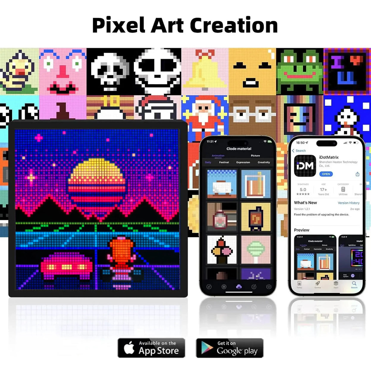 iDotMatrix Pixel Display 32 × 32